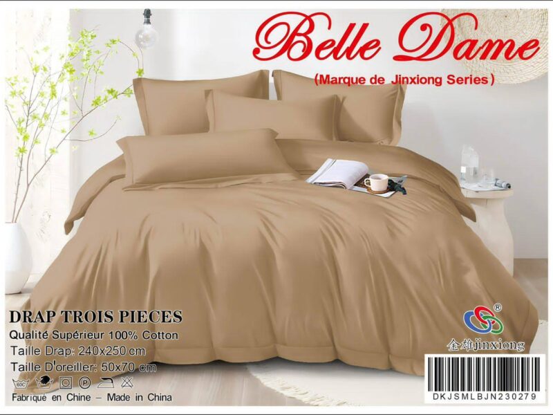 Draps de lits 3pcs 100% coton