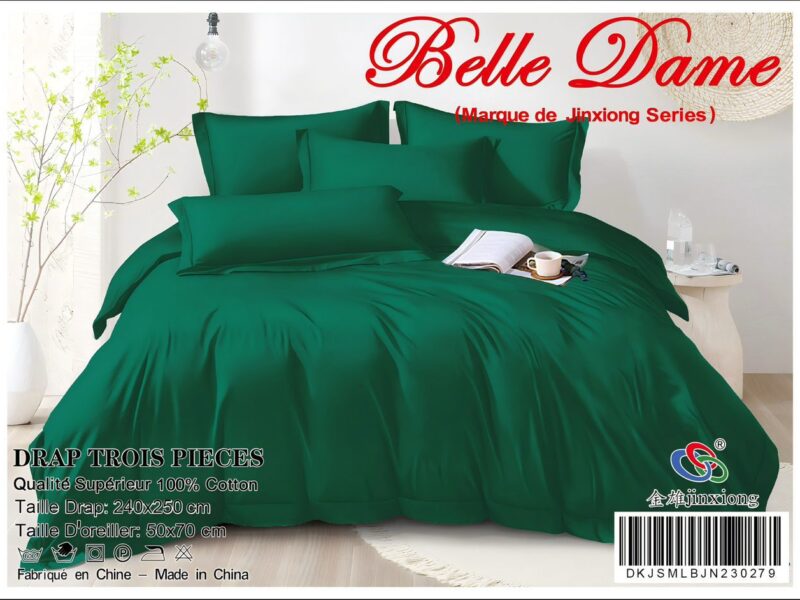 Draps de lits 3pcs 100% coton