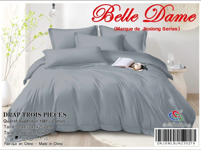 Draps de lits 3pcs 100% coton