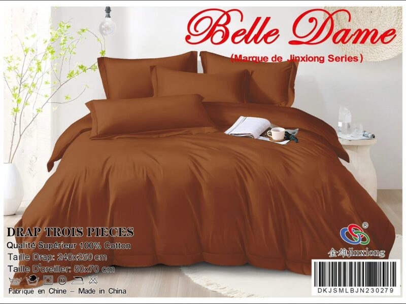 Draps de lits 3pcs 100% coton