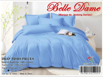 Draps de lits 3pcs 100% coton