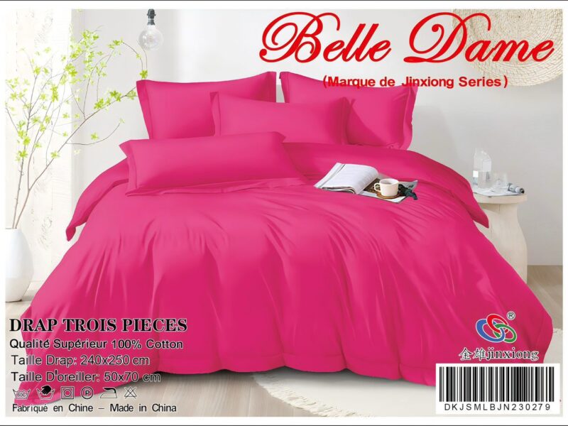 Draps de lits 3pcs 100% coton