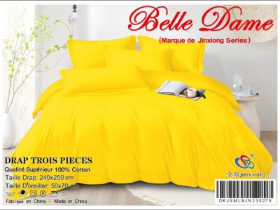 Draps de lits 3pcs 100% coton