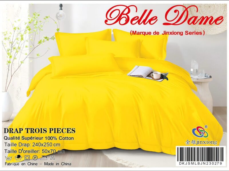 Draps de lits 3pcs 100% coton